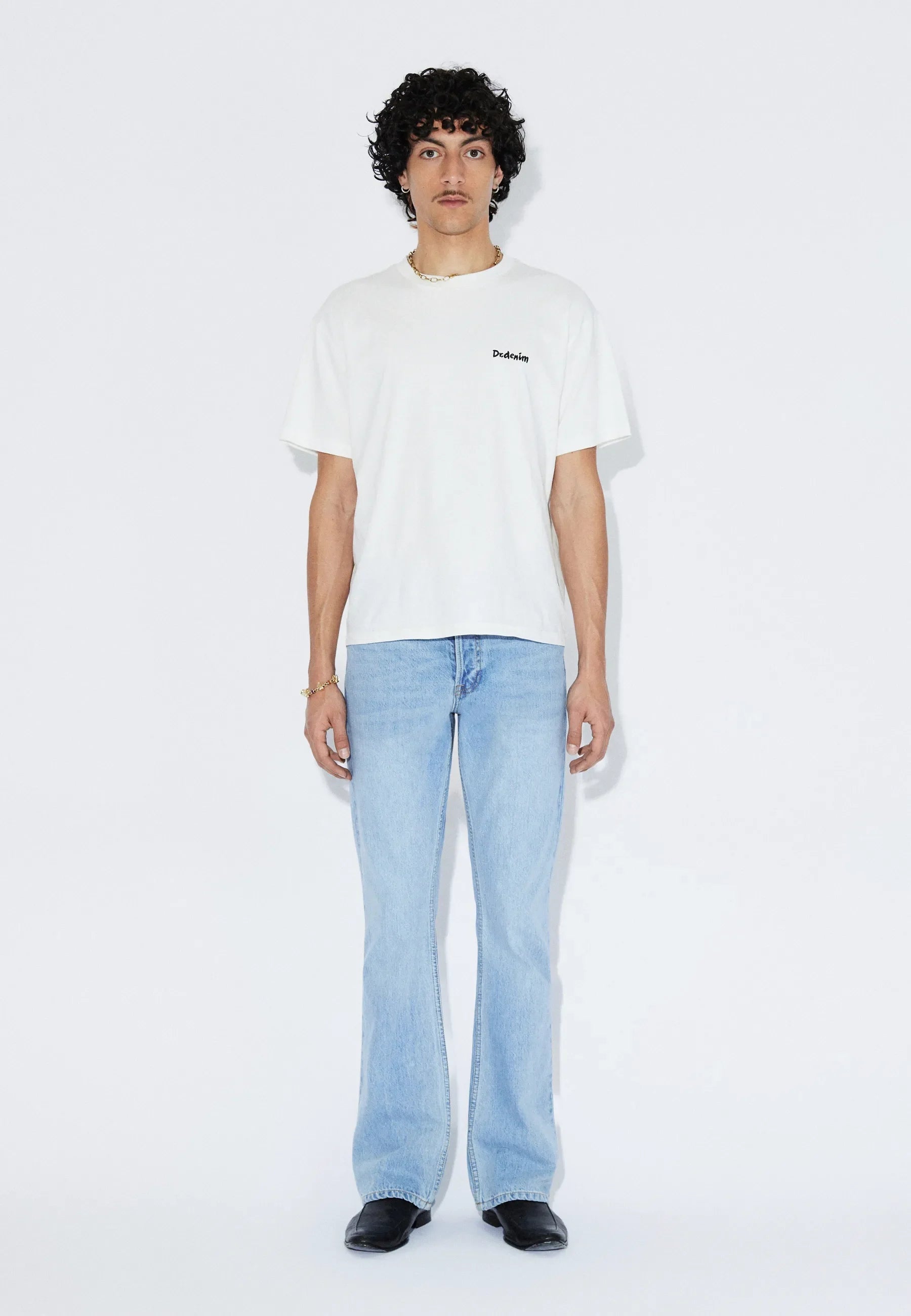 Dr. Denim | Brush Bace T-shirt – Off White - Kubanna
