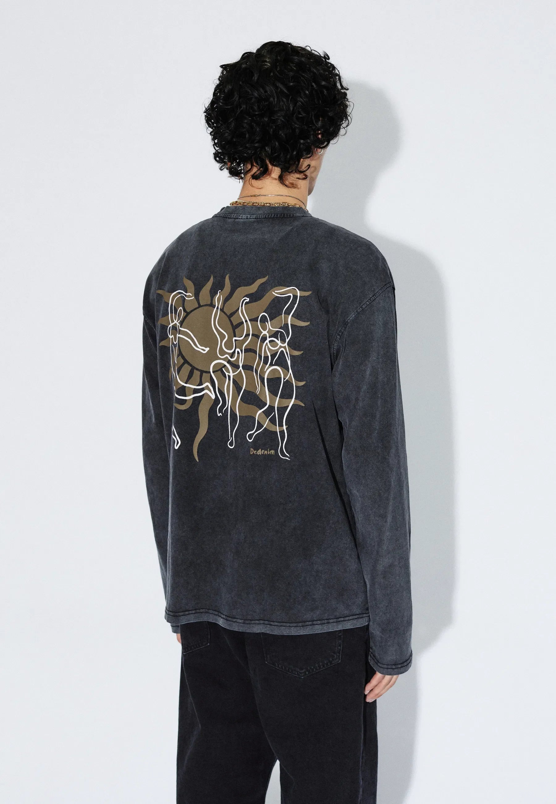 Dr. Denim Caiden Longsleeve - Washed Black - Kubanna
