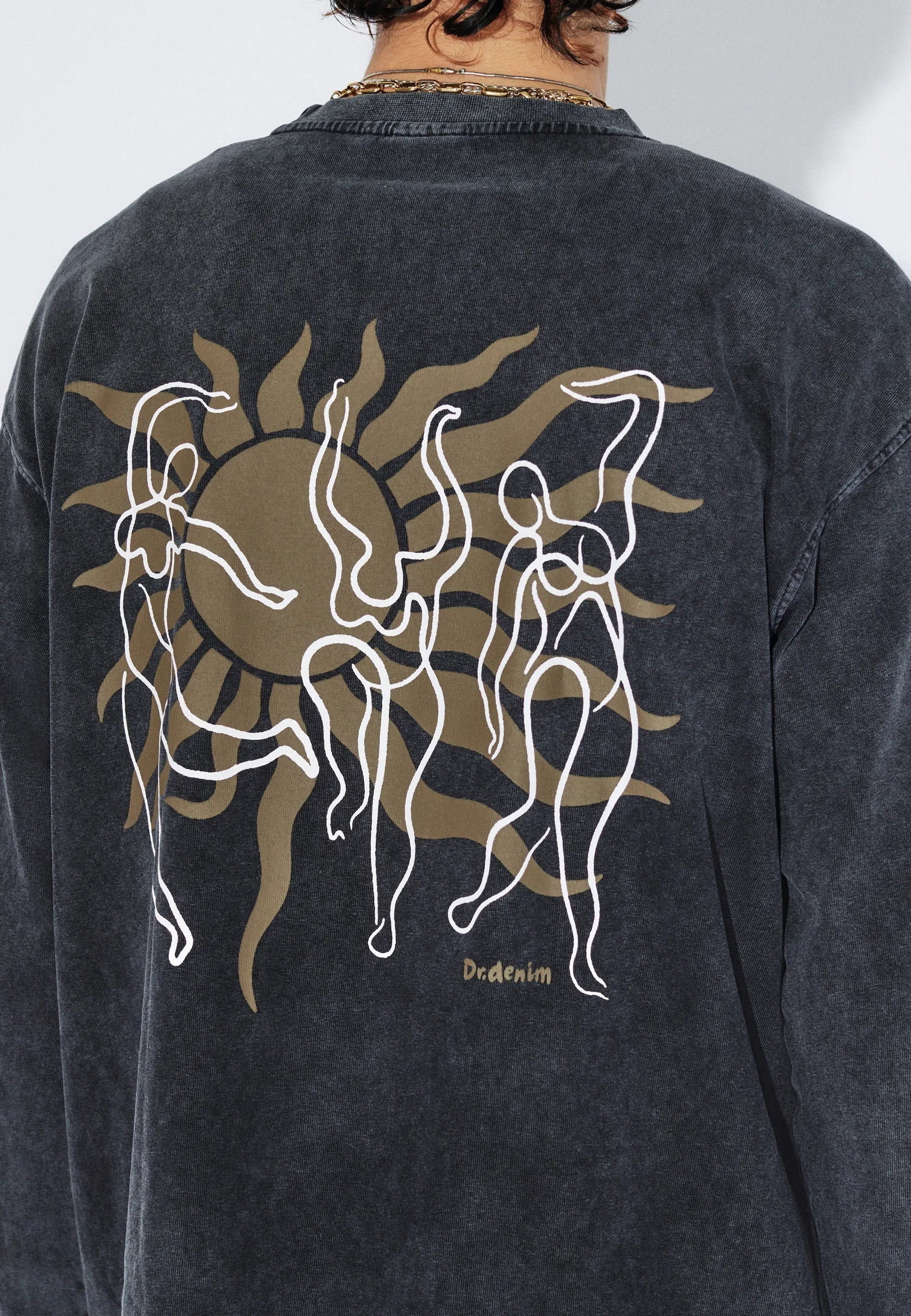 Dr. Denim Caiden Longsleeve - Washed Black - Kubanna