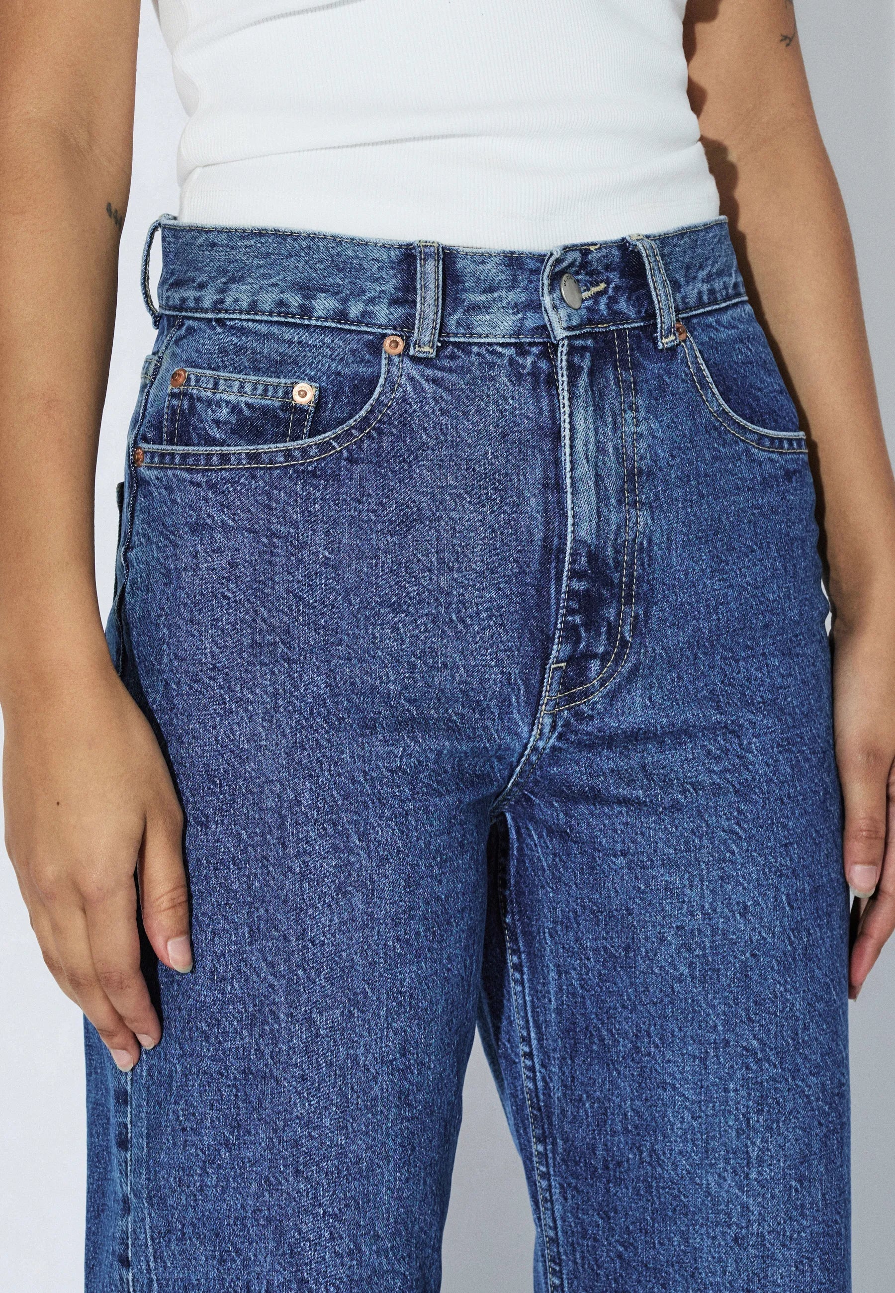Dr. Denim | Echo High Straight – Bay Mid Retro - Kubanna