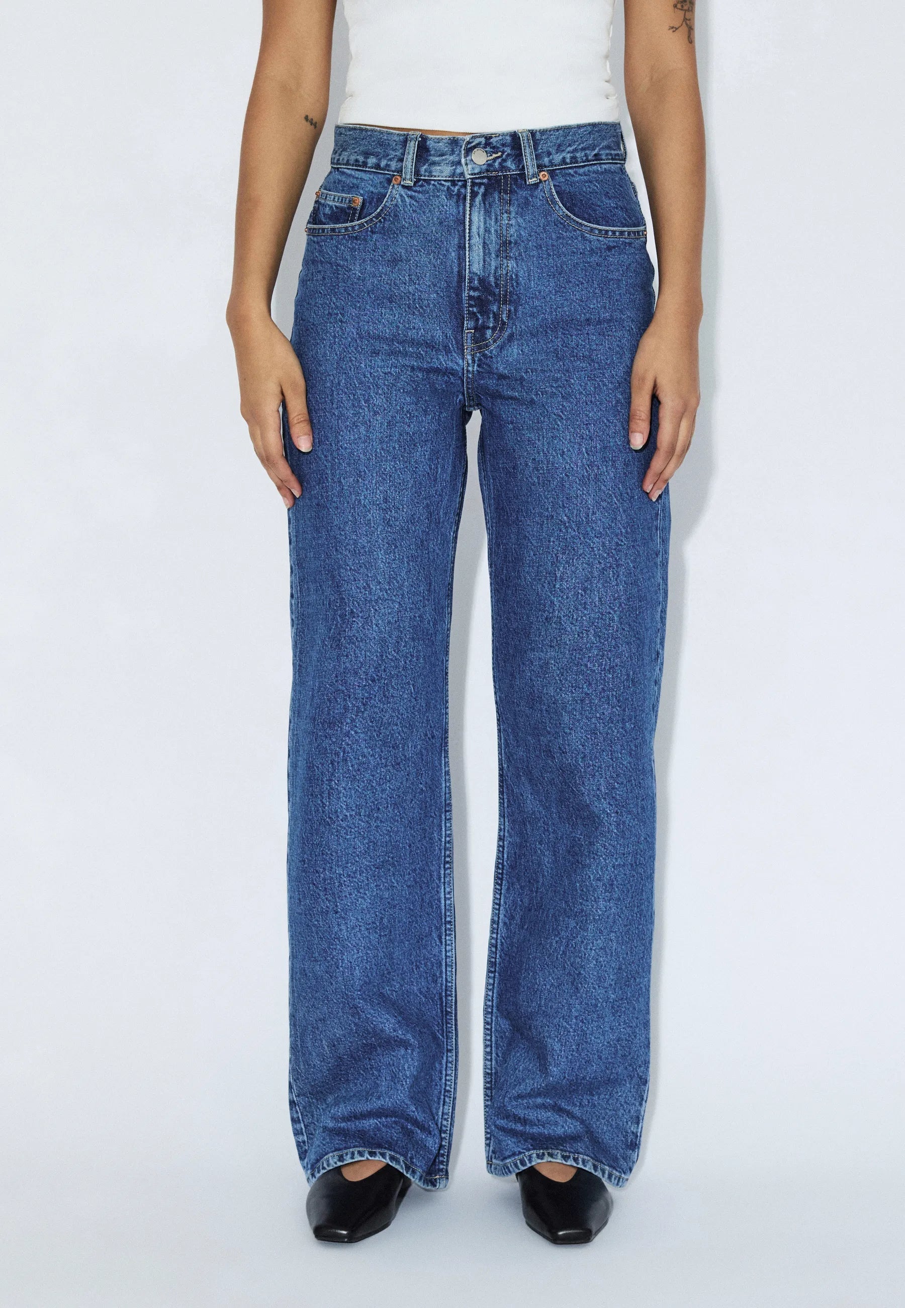 Dr. Denim | Echo High Straight – Bay Mid Retro - Kubanna