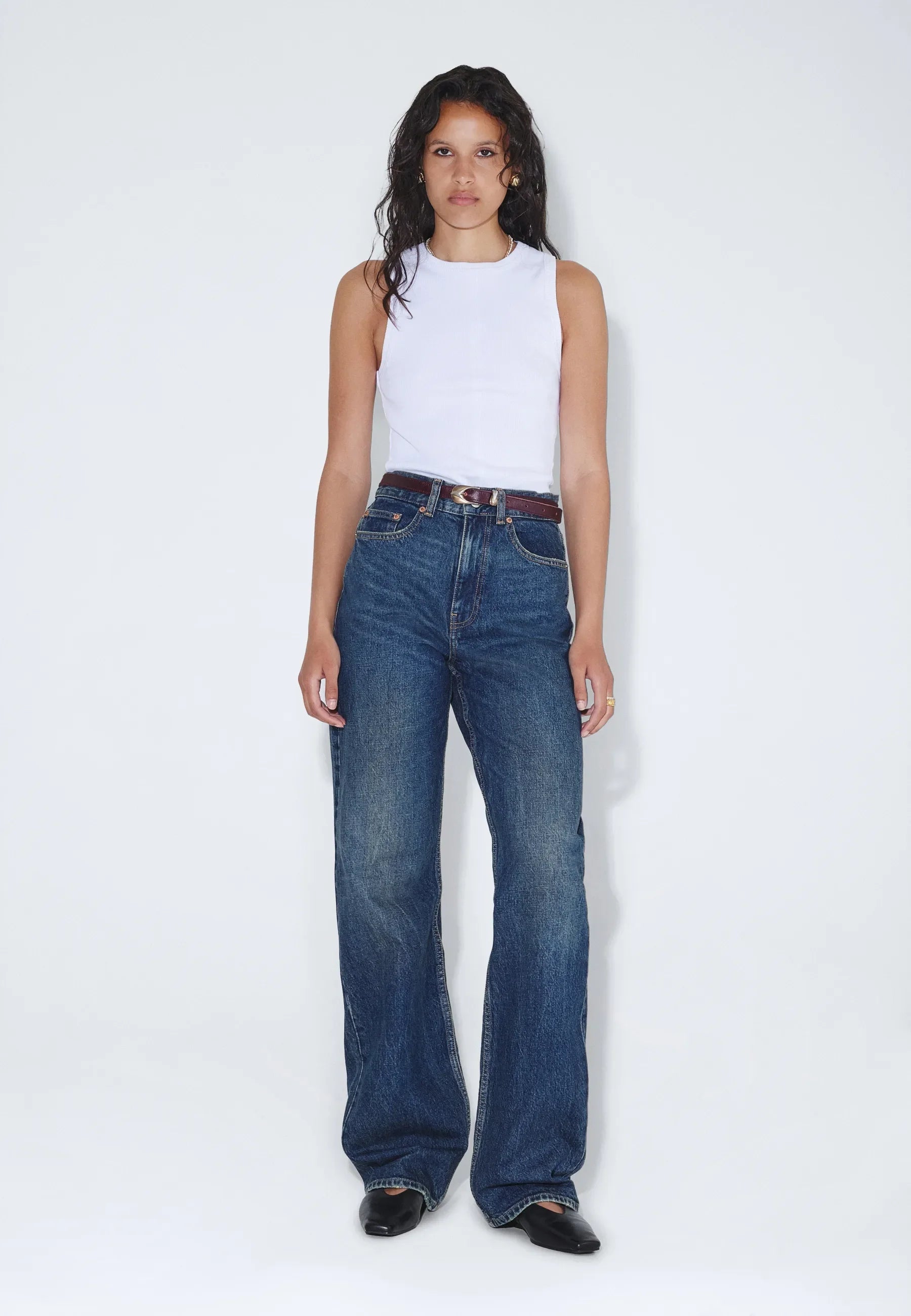 Dr. Denim | Echo High Straight Jeans - Bay Dark Used Vintage - Kubanna