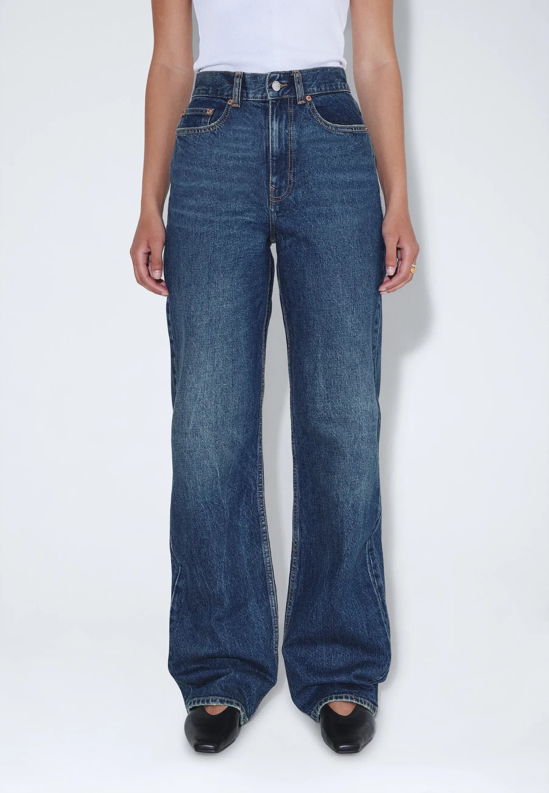 Dr. Denim | Echo High Straight Jeans - Bay Dark Used Vintage - Kubanna