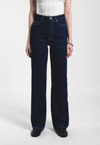 Dr. Denim Echo High Straight Jeans - Bay Rinse Contrast - Kubanna