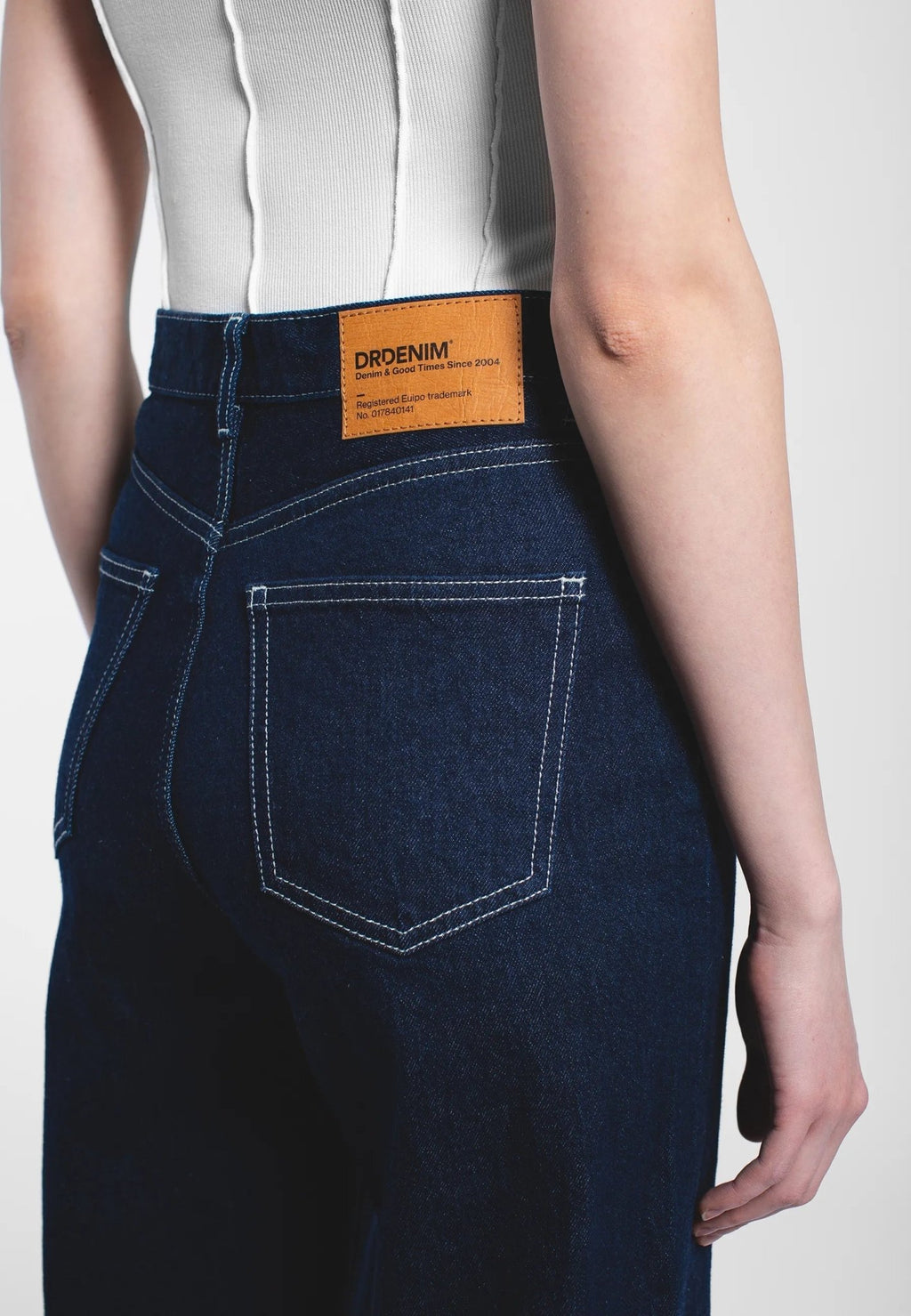 Dr. Denim Echo High Straight Jeans - Bay Rinse Contrast - Kubanna