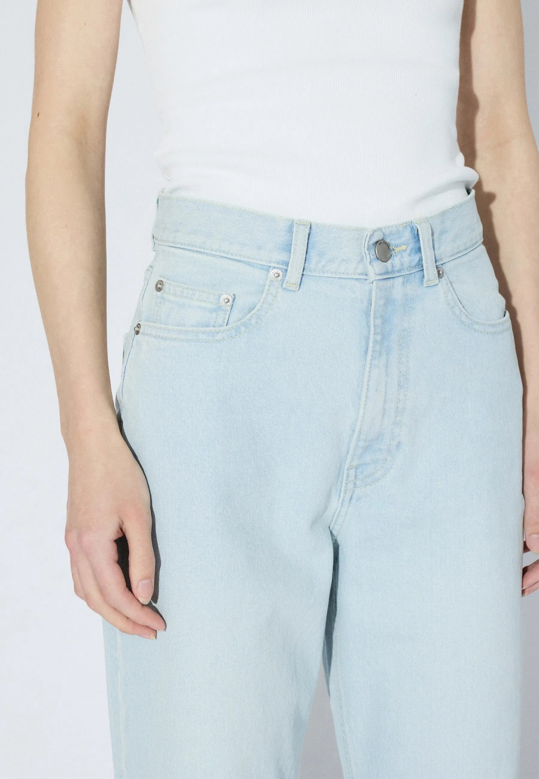 Dr. Denim Echo High Straight Jeans - Bay Superlight Used - Kubanna