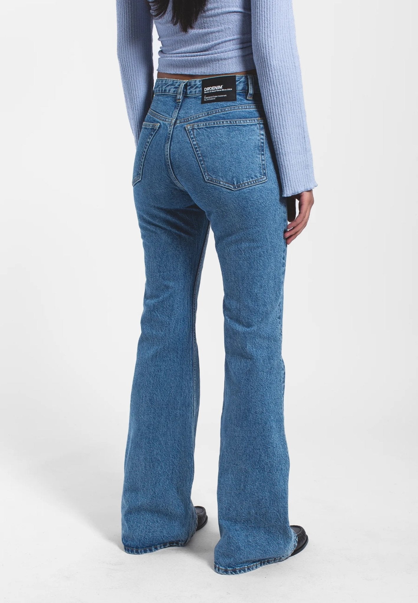 Dr. Denim Elba Mid Bootcut Jeans - Bay Sky Retro - Kubanna