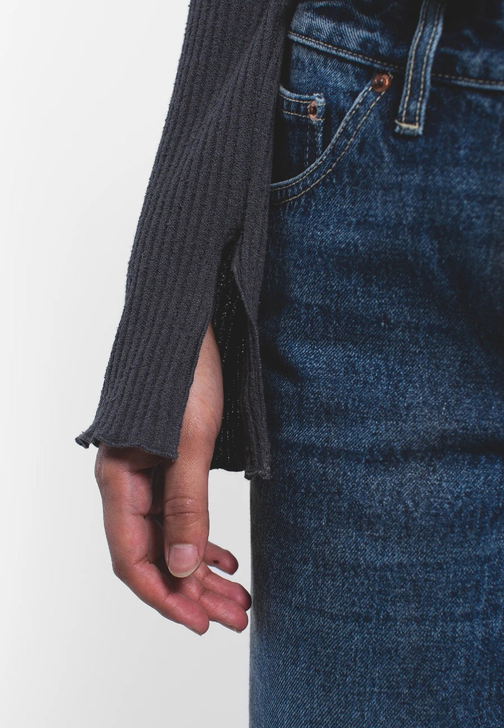 Dr. Denim Erica Top - Asphalt Grey - Kubanna