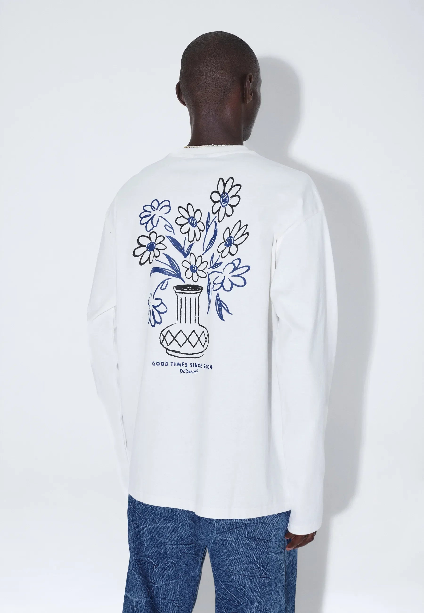 Dr. Denim | Flower Caiden Longsleeve - Off White - Kubanna