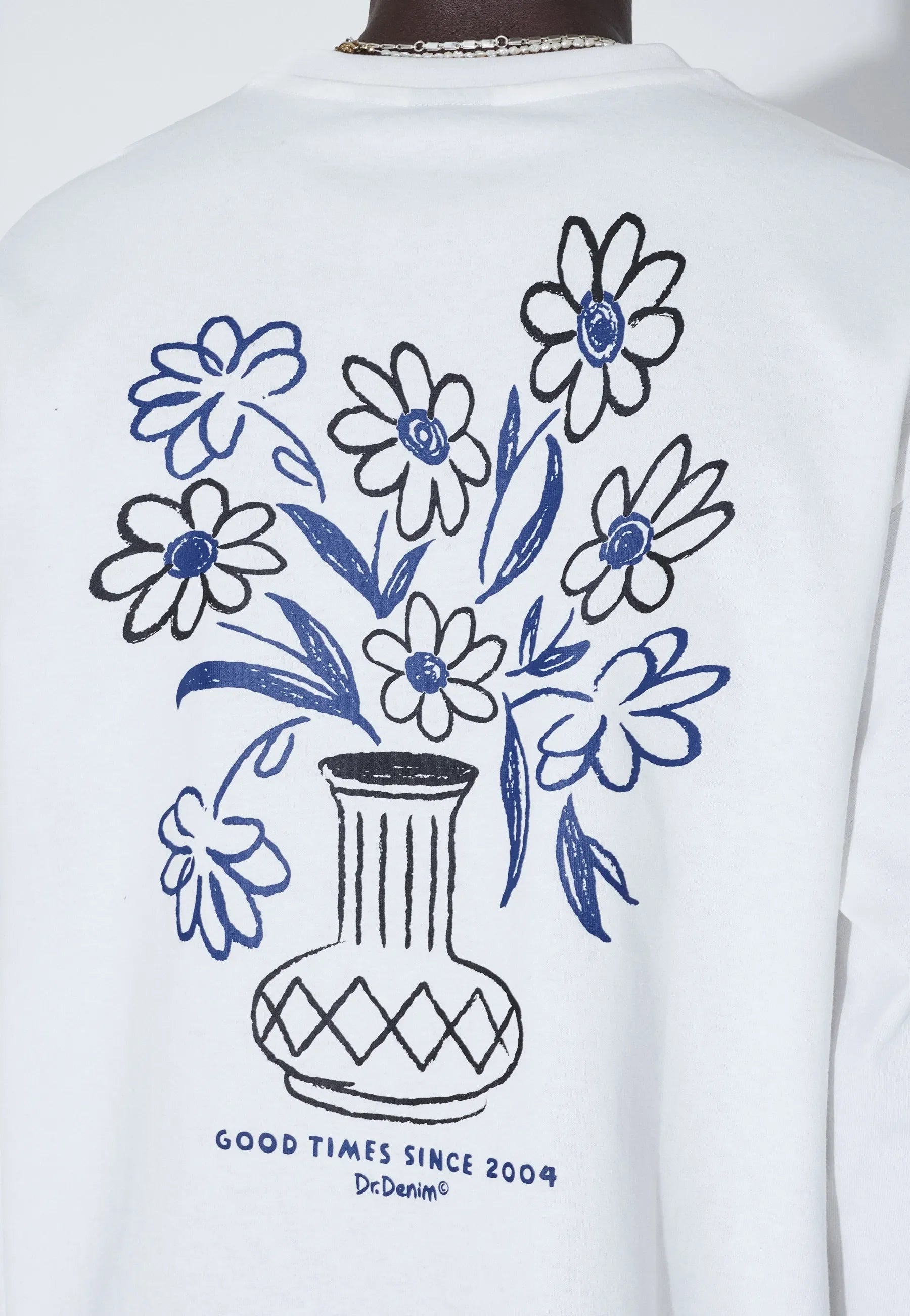 Dr. Denim | Flower Caiden Longsleeve - Off White - Kubanna