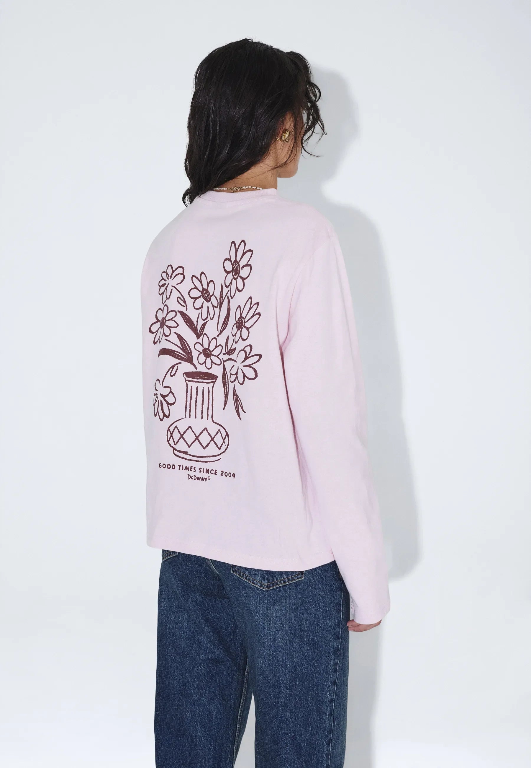 Dr. Denim | Flower Kath Longsleeve - Pink - Kubanna