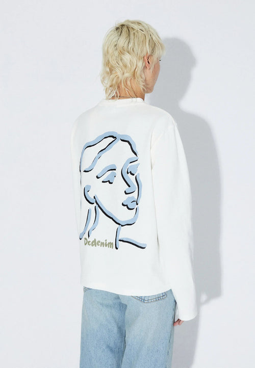 Dr. Denim Kath Longsleeve - White - Kubanna
