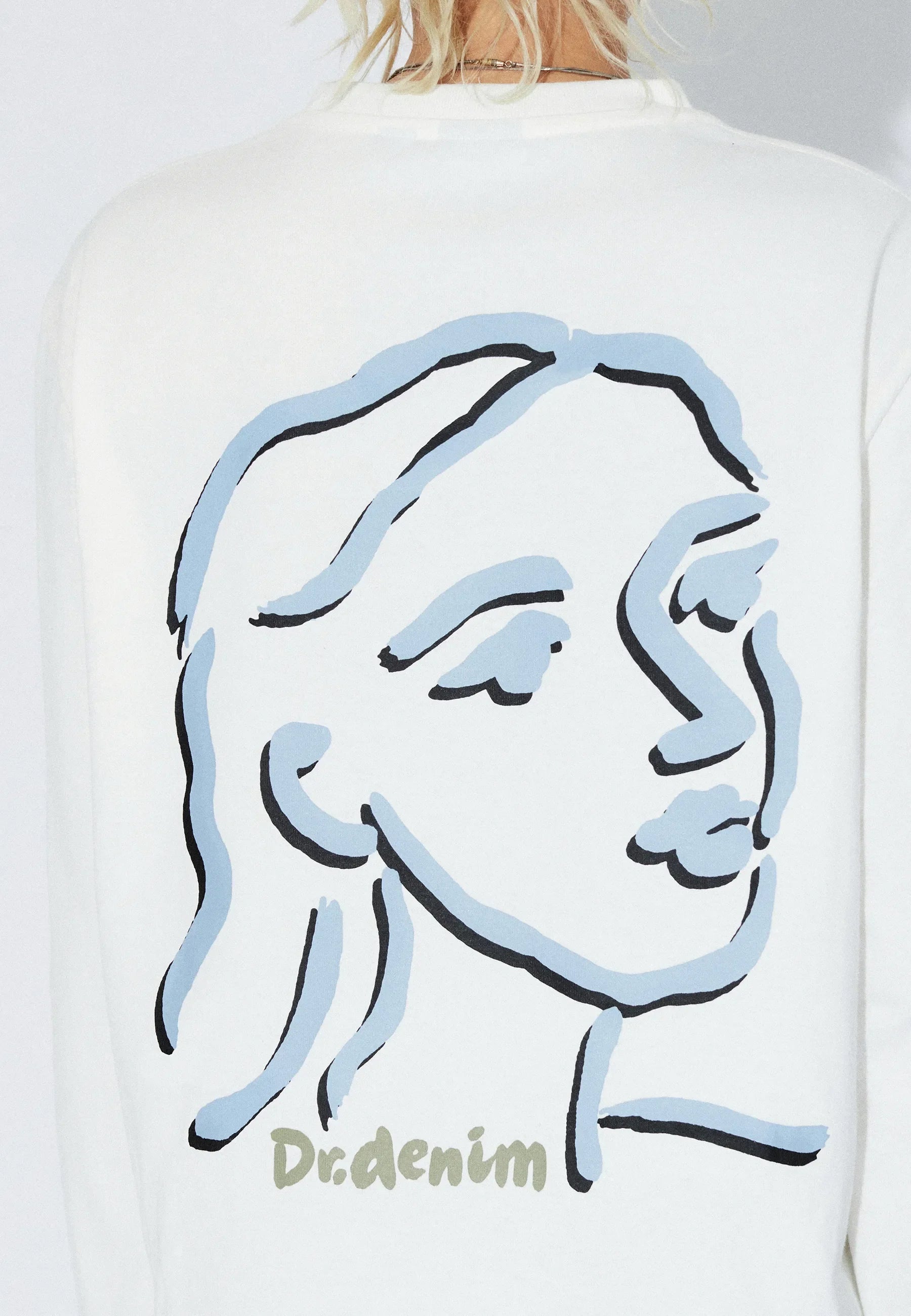 Dr. Denim Kath Longsleeve - White - Kubanna