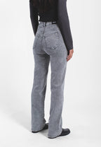 Dr. Denim Moxy High Straight Jeans - Ash Grey - Kubanna