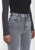 Dr. Denim Moxy High Straight Jeans - Ash Grey - Kubanna