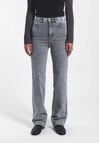 Dr. Denim Moxy High Straight Jeans - Ash Grey - Kubanna