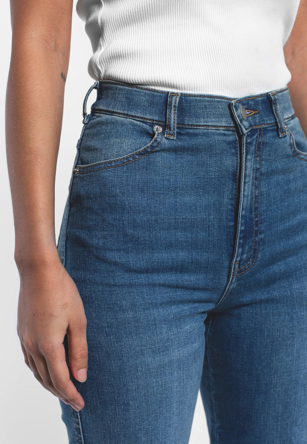 Dr. Denim Moxy High Straight Jeans - Vale Mid Used - Kubanna