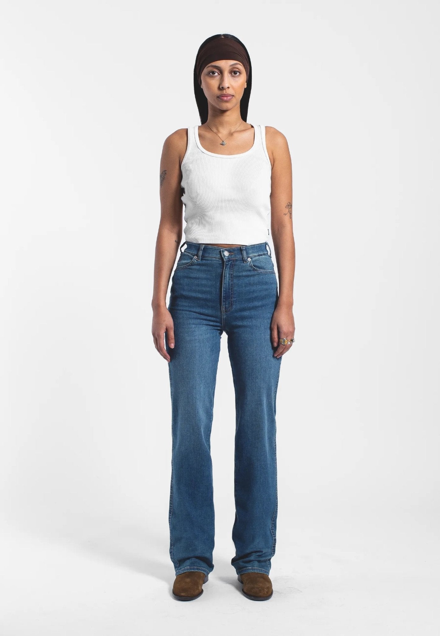Dr. Denim Moxy High Straight Jeans - Vale Mid Used - Kubanna