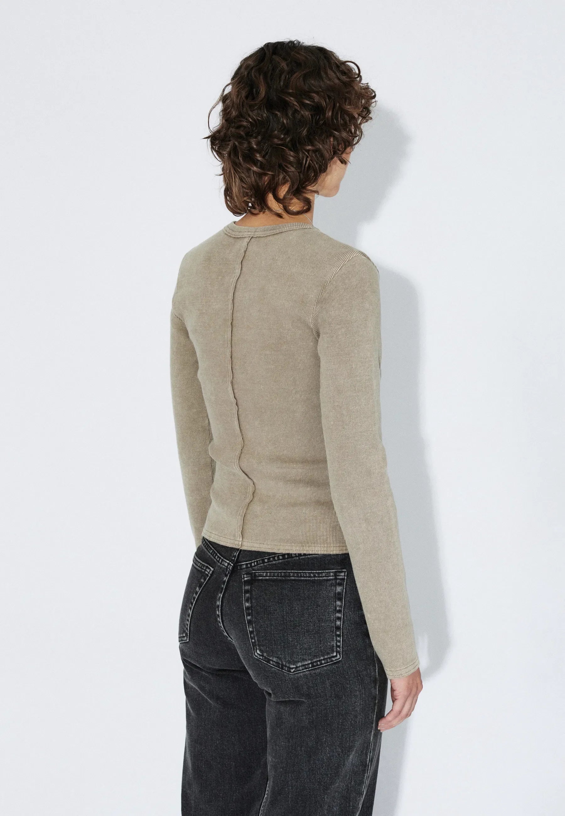 Dr. Denim Stella Rib - Washed Khaki - Kubanna