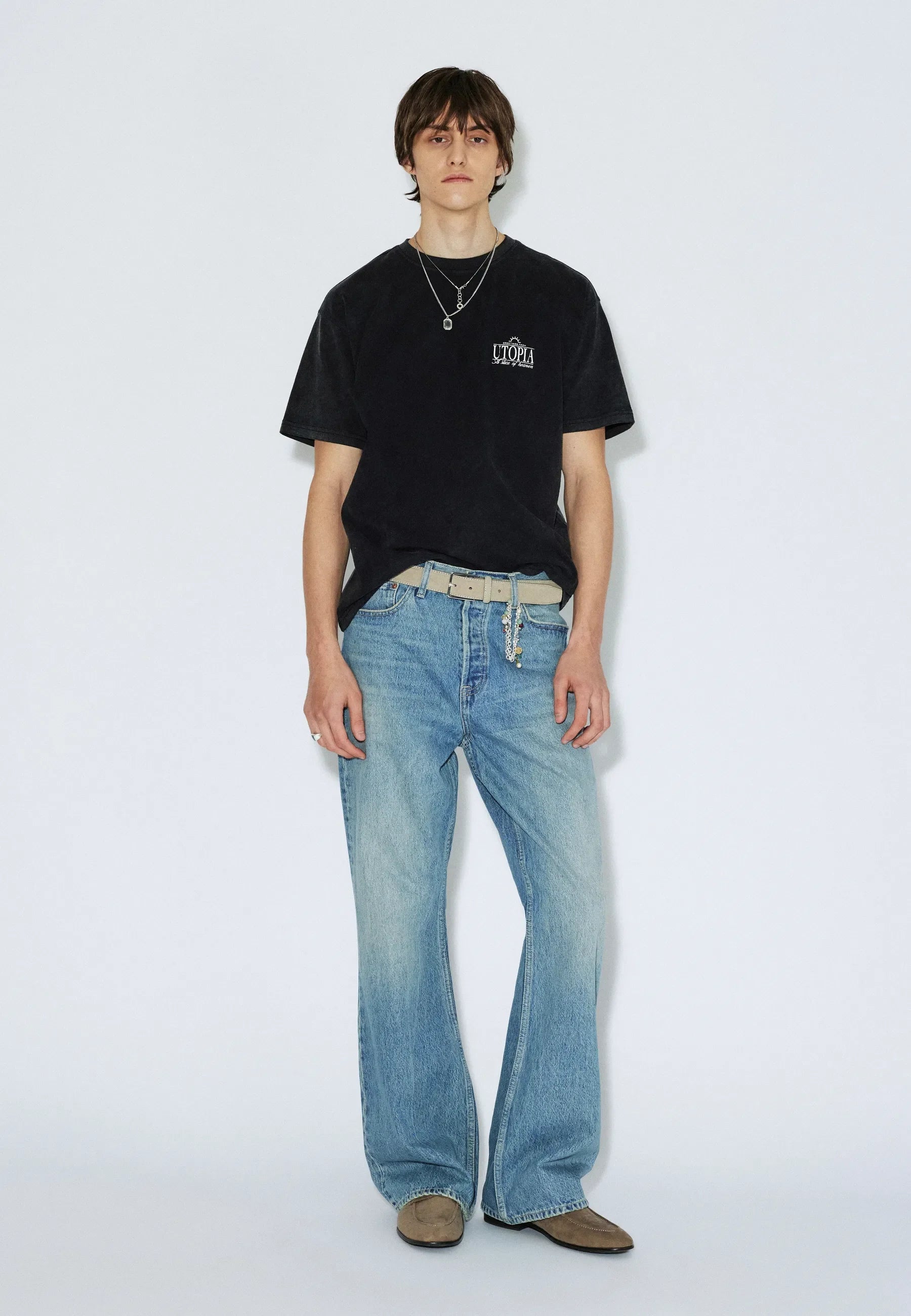 Dr. Denim Trooper T-shirt - Washed Black Utopia - Kubanna