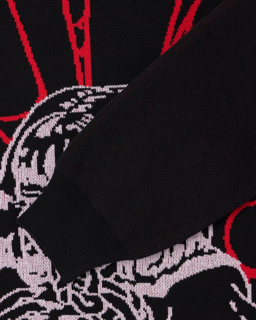 Edwin Black Widow Sweater - Black - Kubanna
