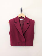 Elara Gilet – Burgundy - Kubanna