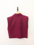 Elara Gilet – Burgundy - Kubanna