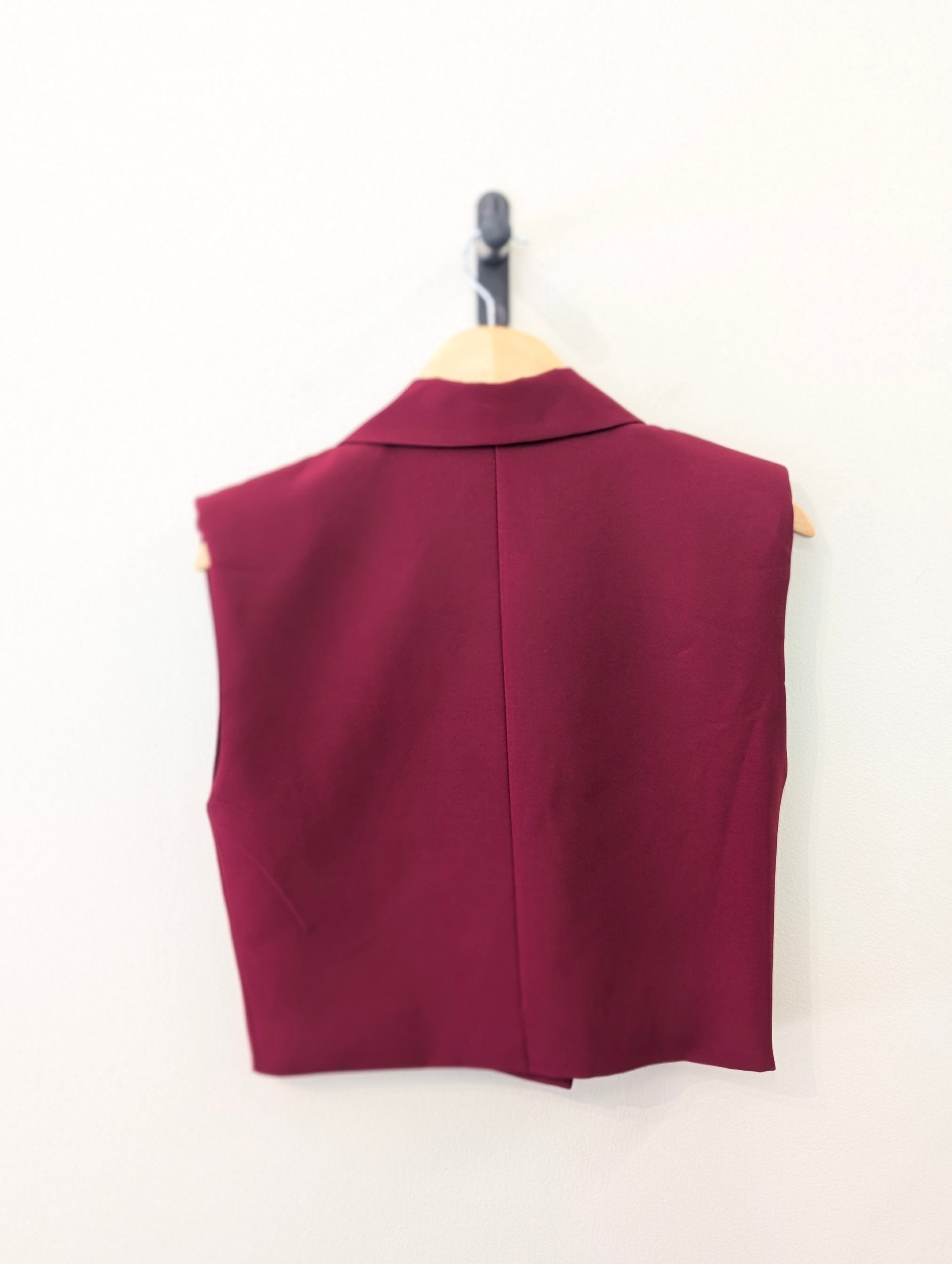 Elara Gilet – Burgundy - Kubanna
