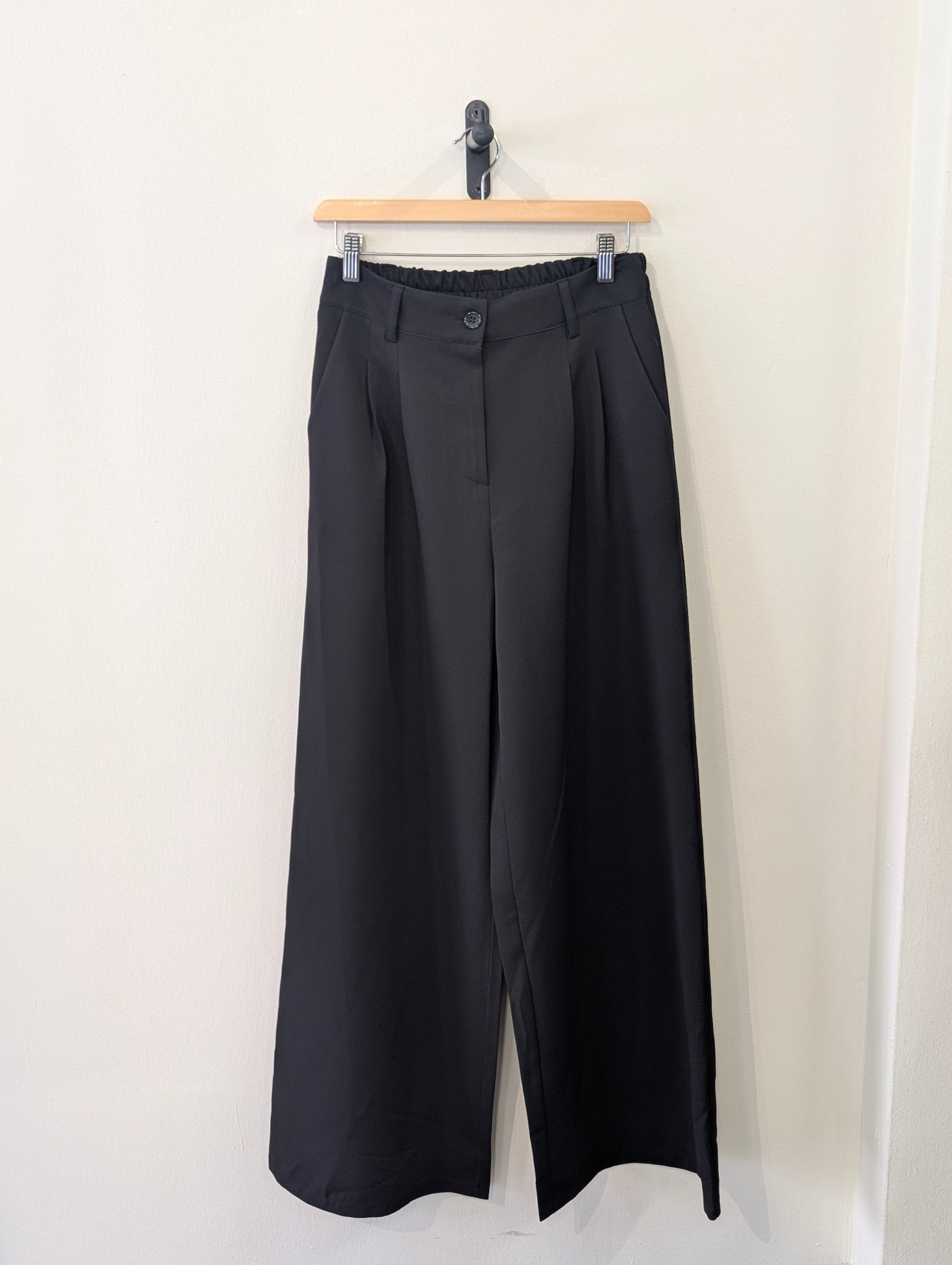 Elara Tailored Pants – Black - Kubanna