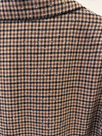 Elizabeth Checkered Blazer - Brown - Kubanna