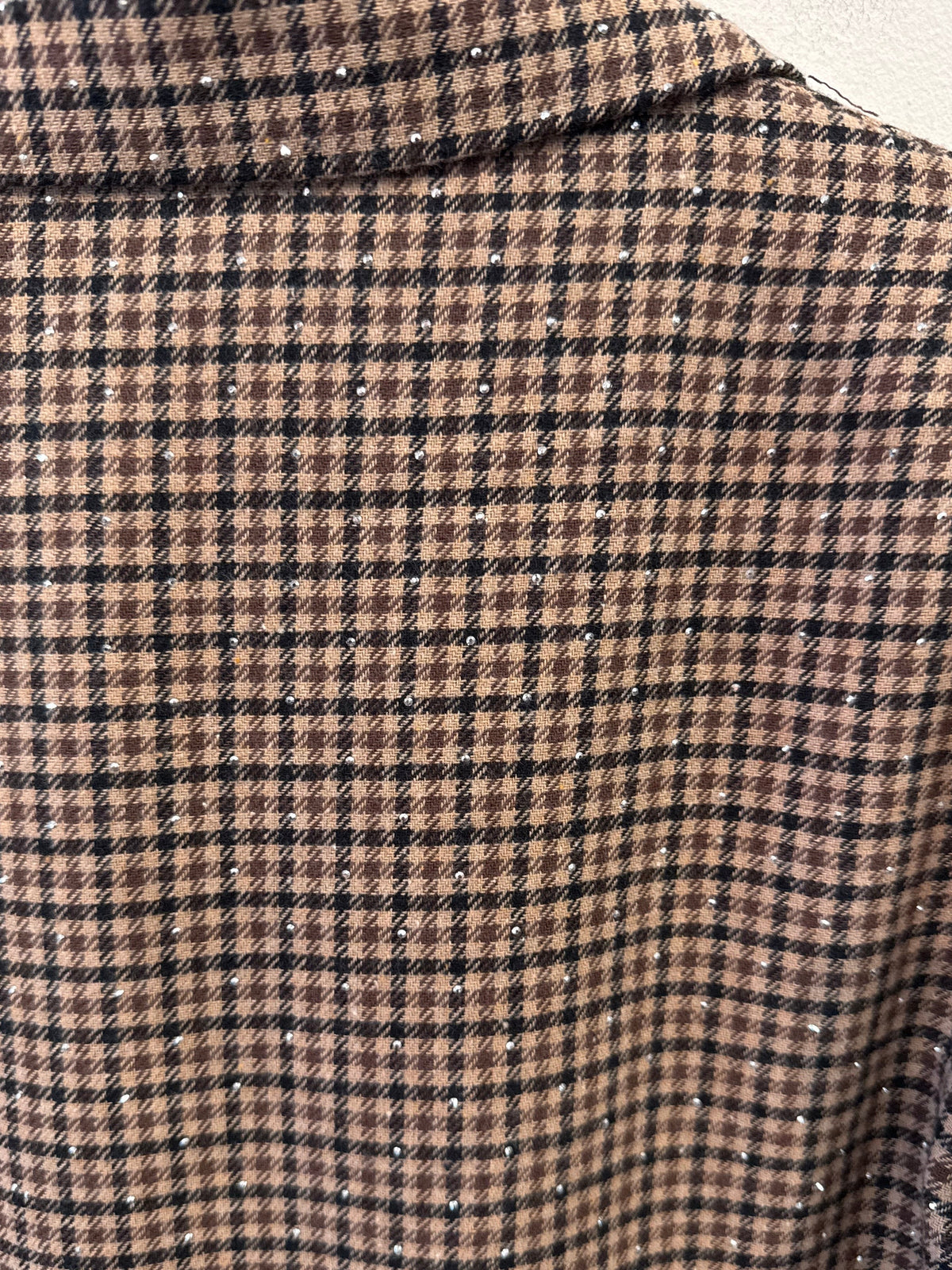 Elizabeth Checkered Blazer - Brown - Kubanna