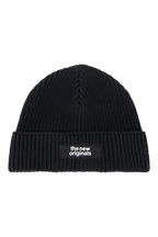 The New Originals Fisherman Rib Beanie - Black - Kubanna