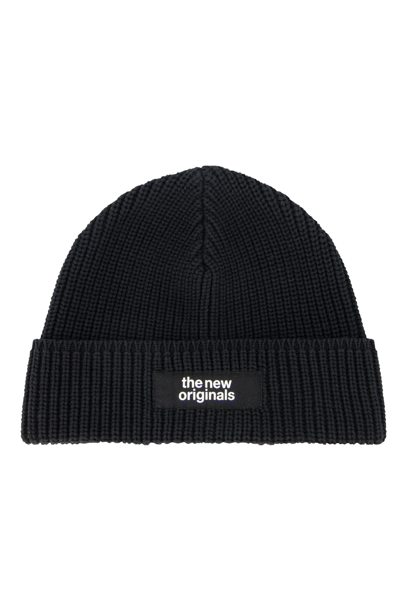 The New Originals Fisherman Rib Beanie - Black - Kubanna