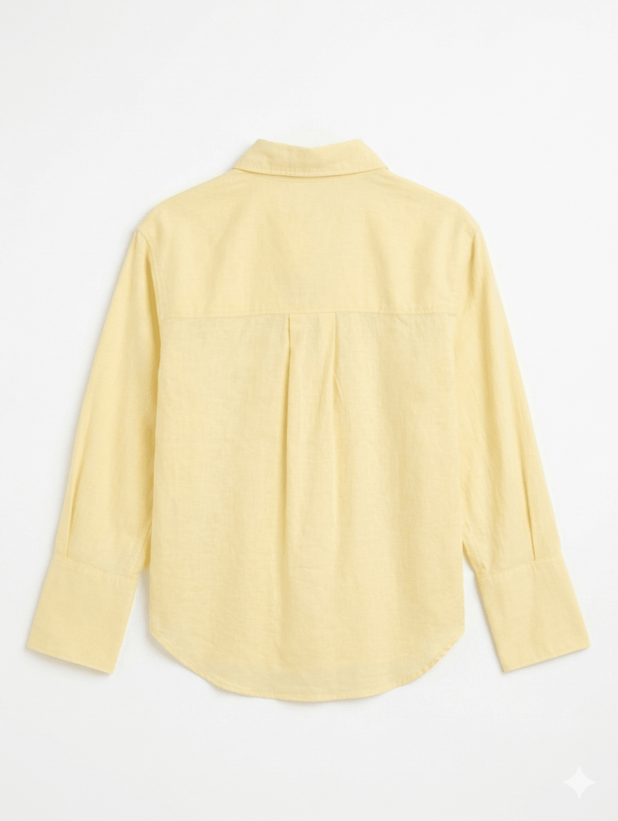 Gina Tricot Oversized Linen Blend Shirt - Golden Haze - Kubanna
