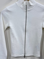Gina Tricot Two - Way Zip Top - Cloud Dancer - Kubanna
