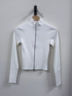 Gina Tricot Two - Way Zip Top - Cloud Dancer - Kubanna