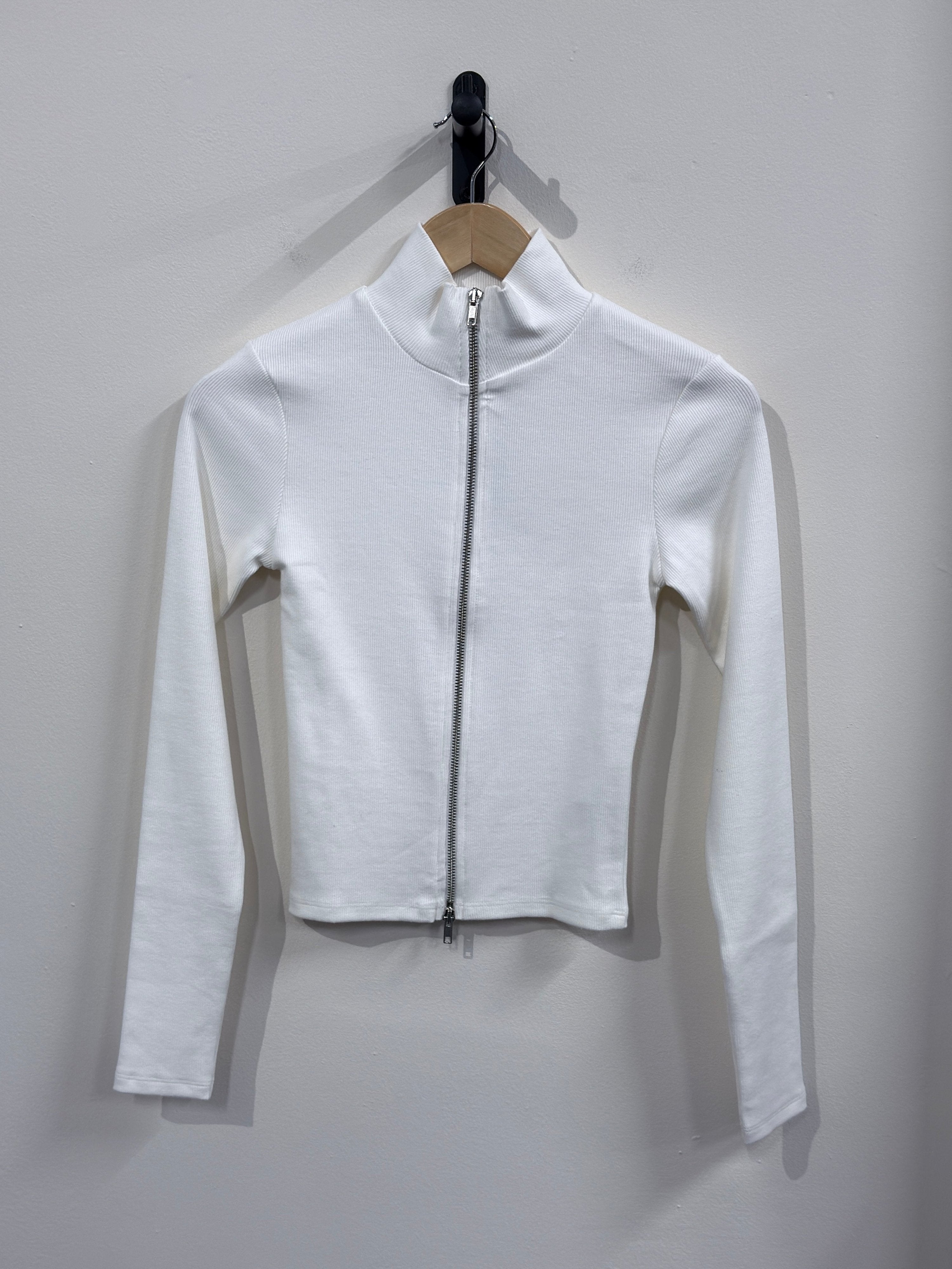 Gina Tricot Two - Way Zip Top - Cloud Dancer - Kubanna