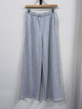 Gina Tricot Wide Sweatpants - Grey Melange - Kubanna