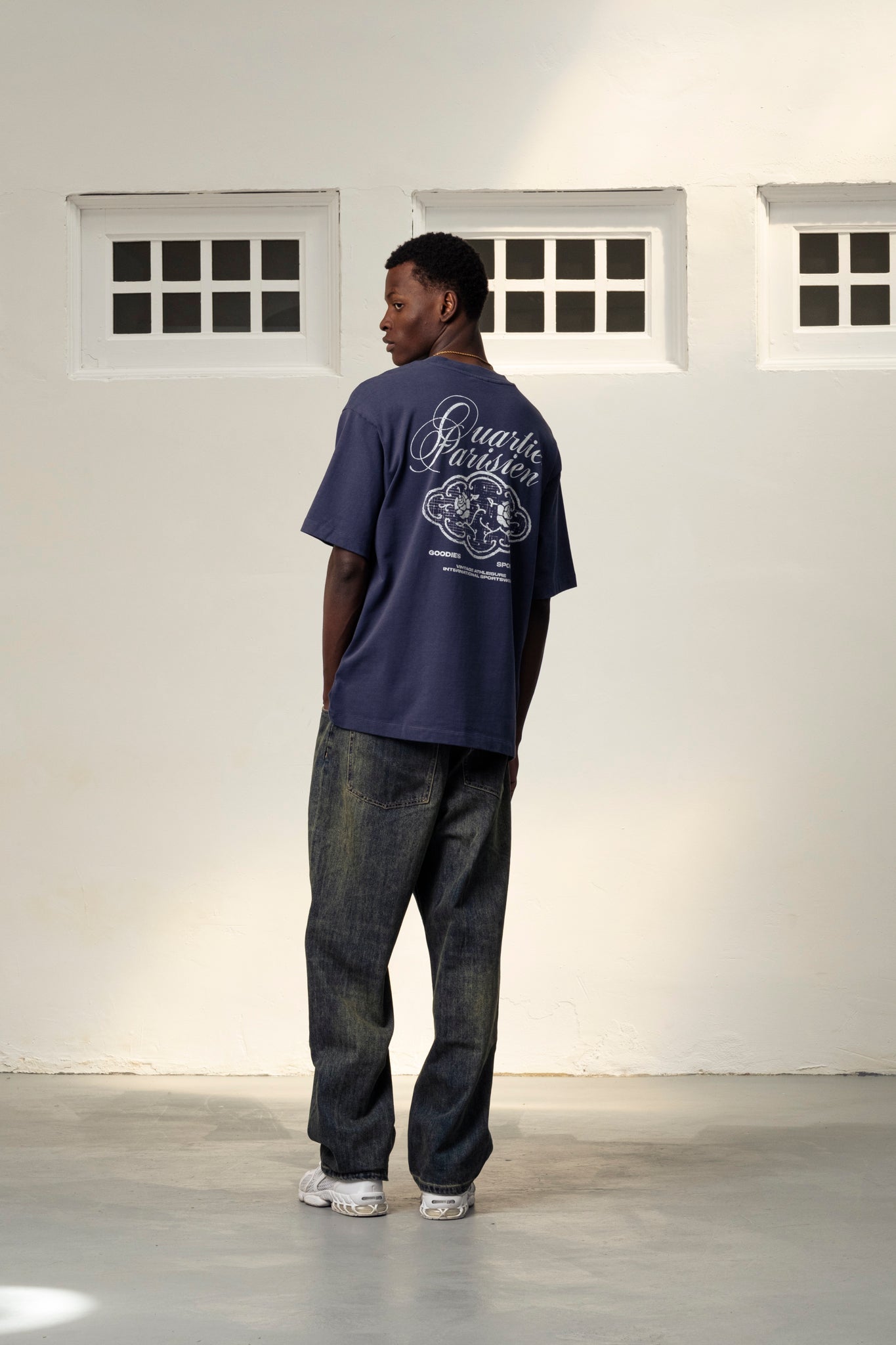 Goodies Sportive | Filigrana T-shirt - Navy - Kubanna