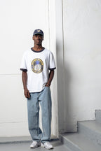 Goodies Sportive Grand Oriental Ringer T-shirt - White/Navy - Kubanna