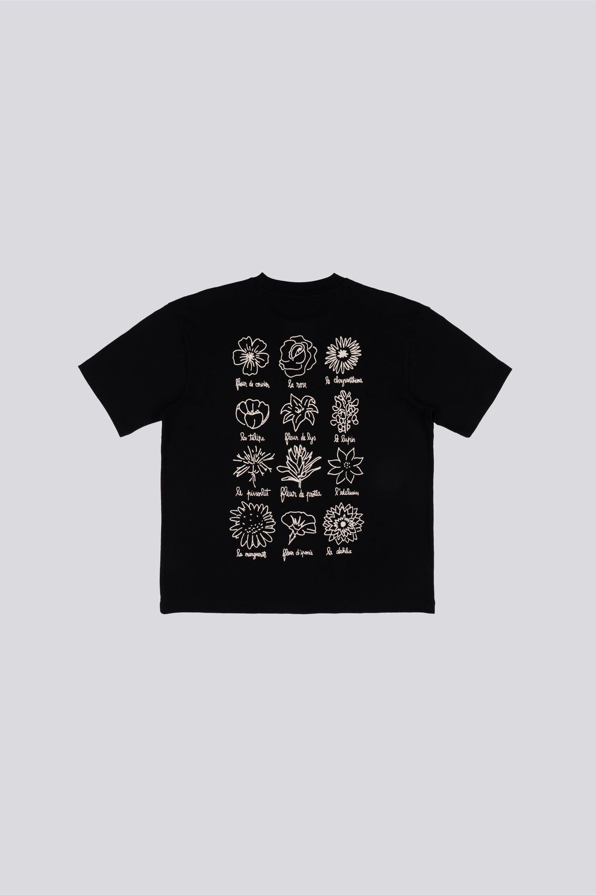 Goodies Sportive | Le Fleuriste T-shirt - Black - Kubanna