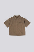 Goodies Sportive Moss Boxy Shirt - Brown/Caramel - Kubanna
