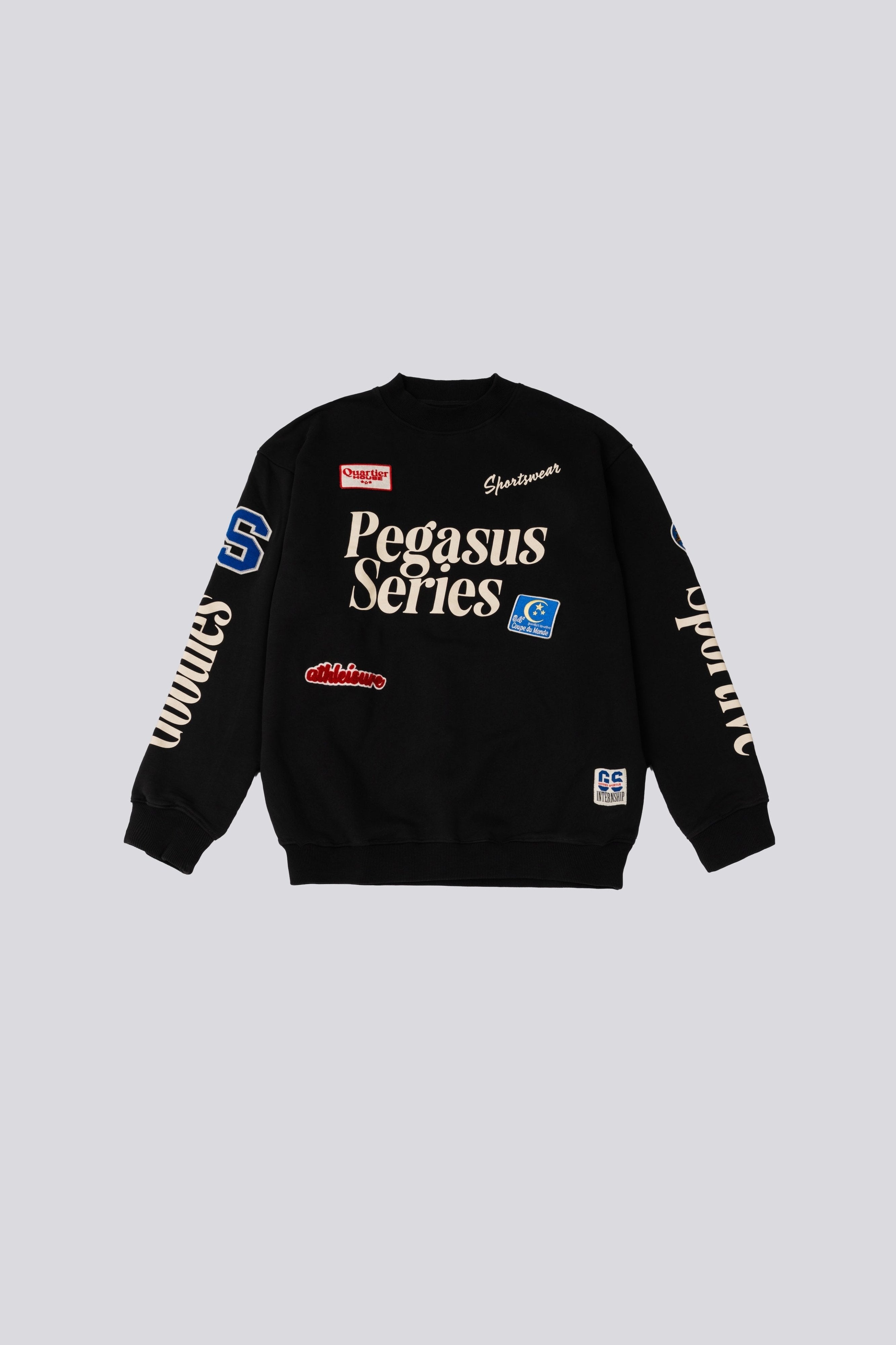 Goodies Sportive Multipatches Premium Crewneck - Black - Kubanna