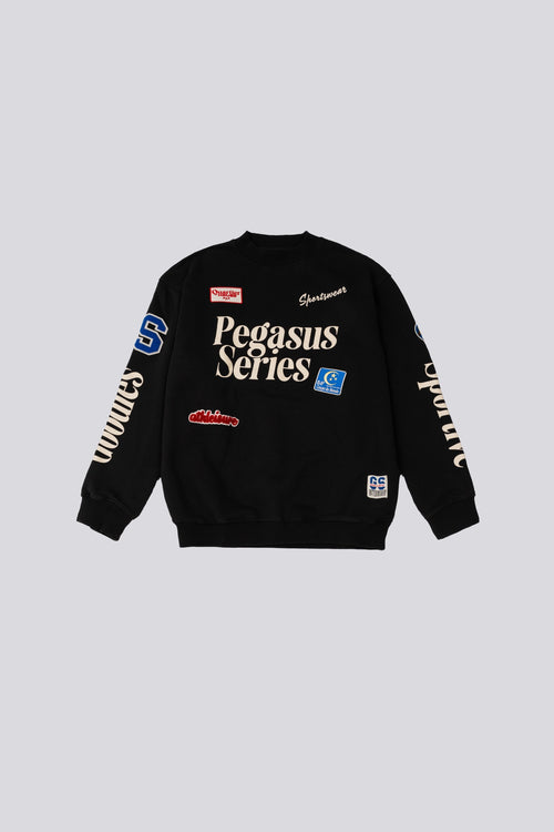 Goodies Sportive Multipatches Premium Crewneck - Black - Kubanna