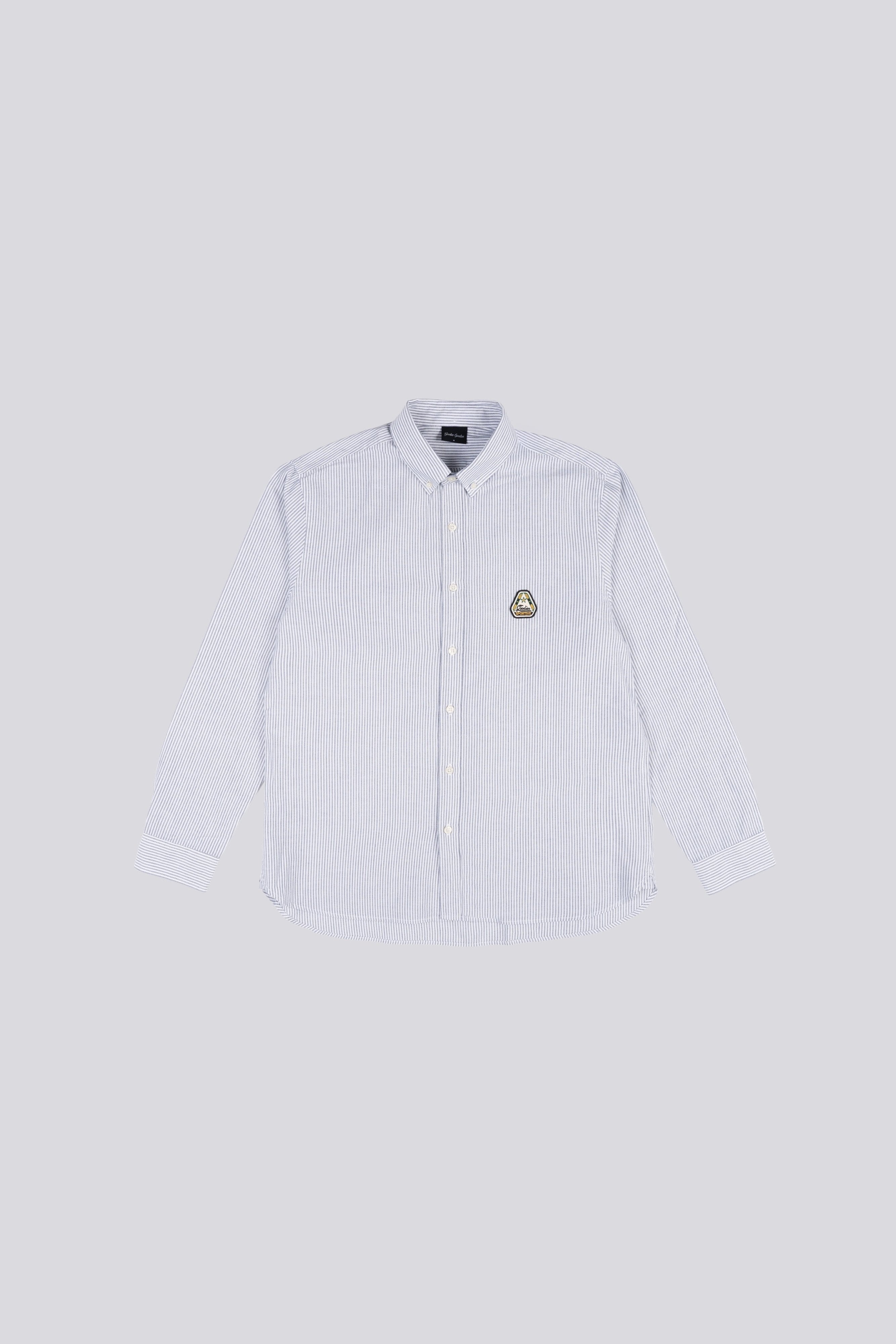 Goodies Sportive | Oxford Strips Shirt - White/Grey - Kubanna