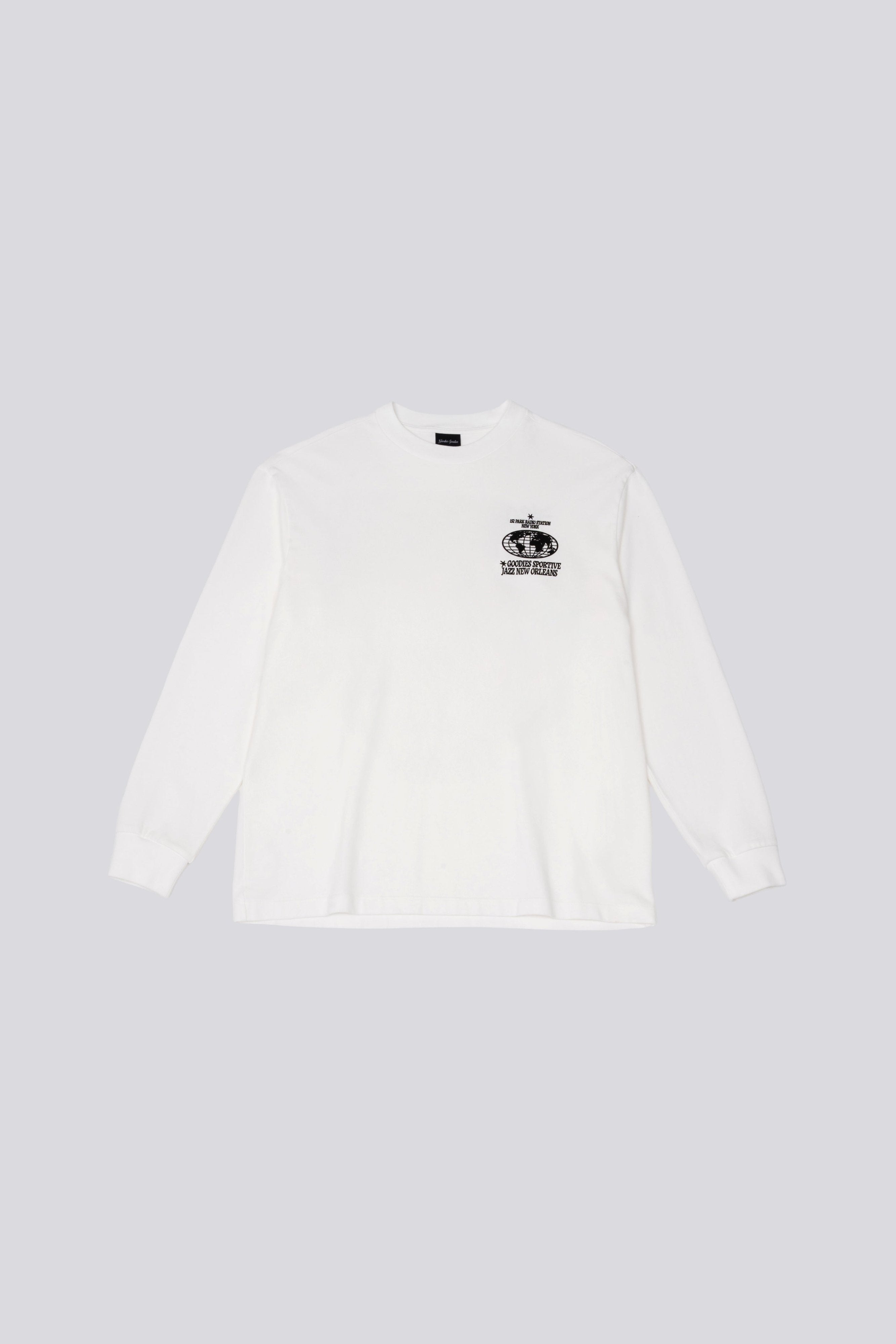 Goodies Sportive Radio Station L/S Shirt - White - Kubanna