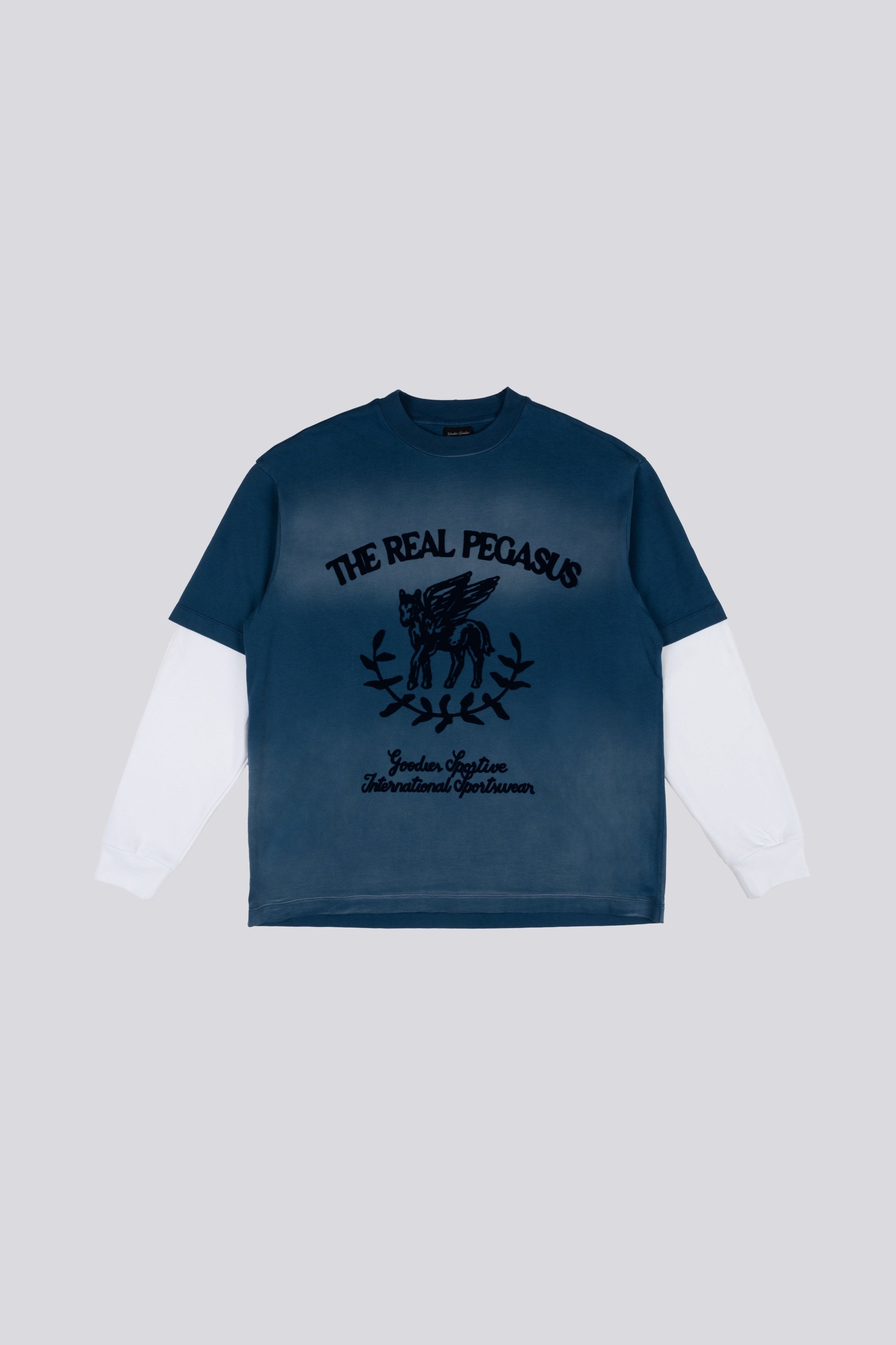 Goodies Sportive | Real Pegasus Longsleeve - Blue/White - Kubanna