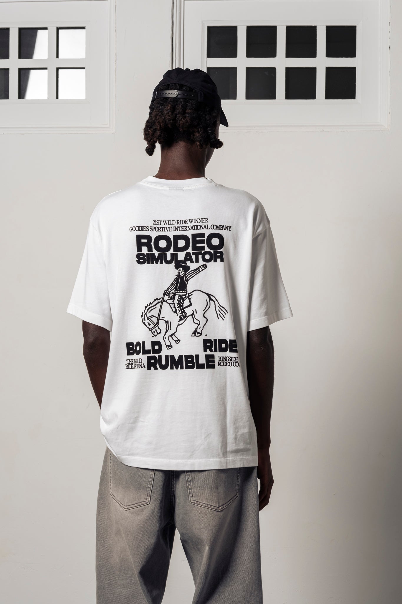 Goodies Sportive Rodeo Simulator T-shirt - White - Kubanna