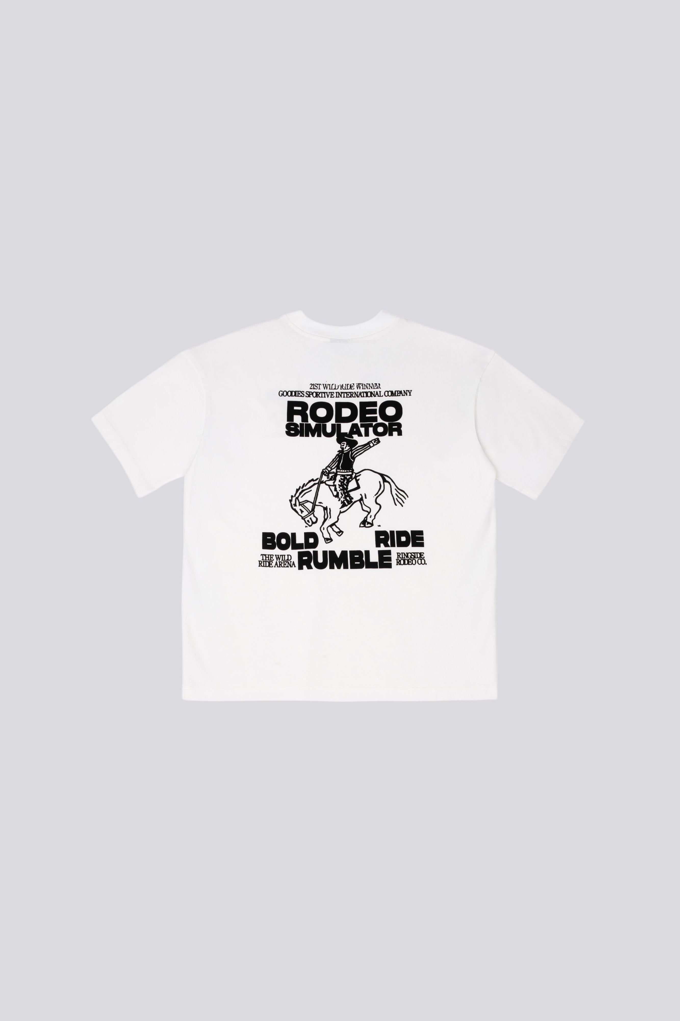 Goodies Sportive Rodeo Simulator T-shirt - White - Kubanna