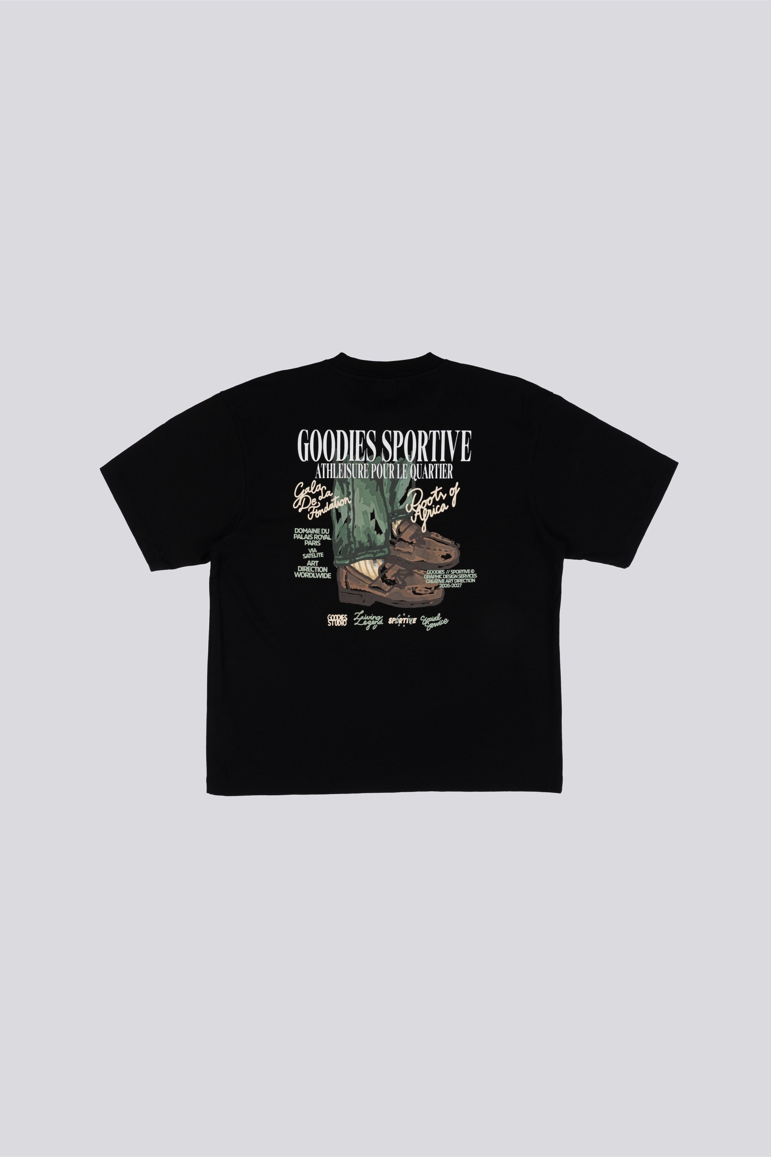 Goodies Sportive | Roots Of Africa T-Shirt - Black - Kubanna